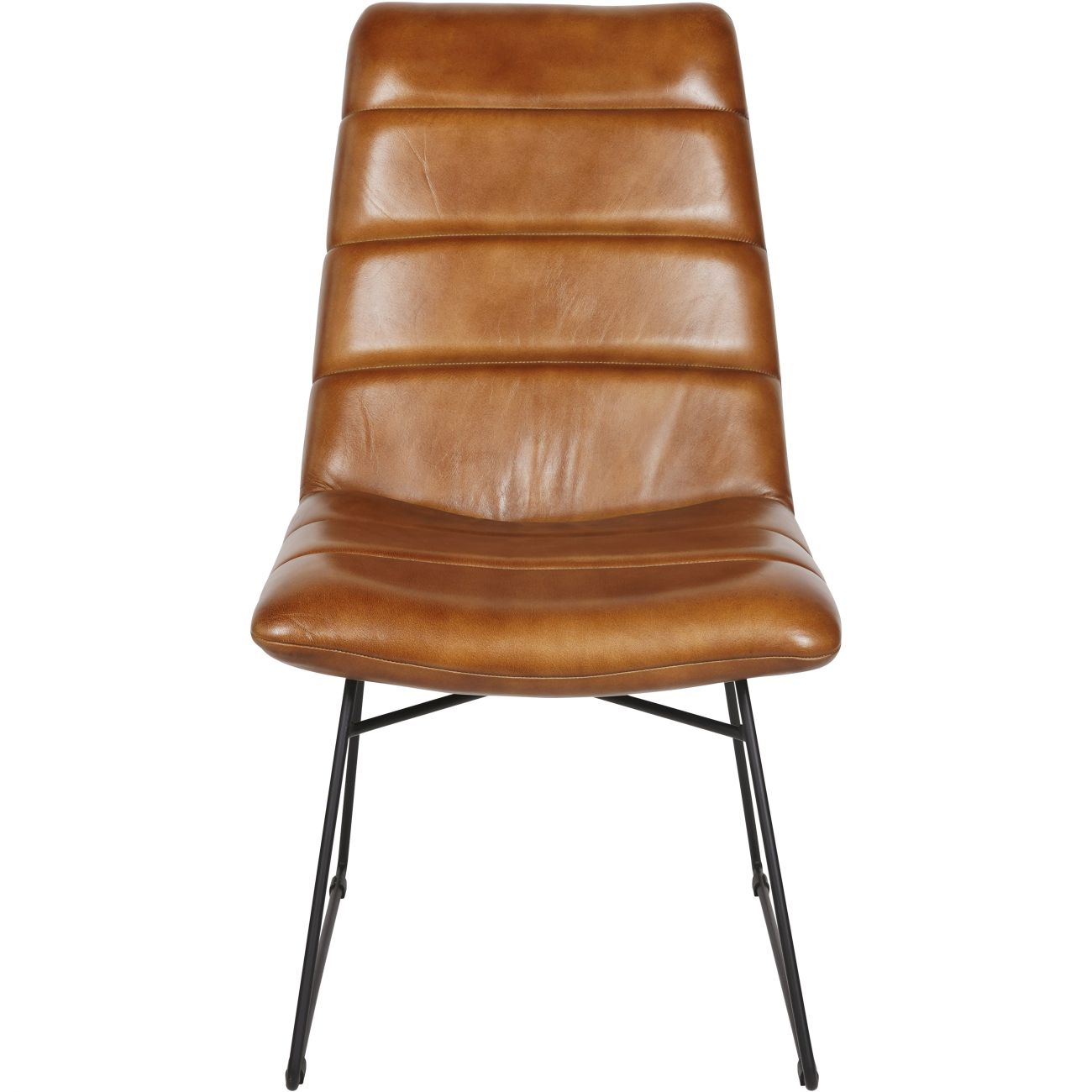 Arthur Cognac Tan Brown Leather Dining Chair